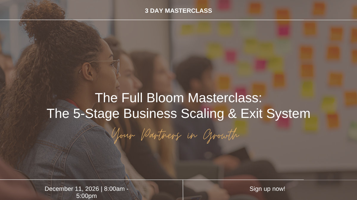 December 2026 - Full Bloom Masterclass